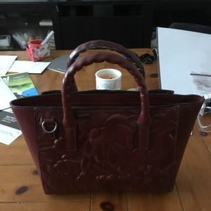 Patricia Nash Burgundy Red Shoulder Bag New Mint